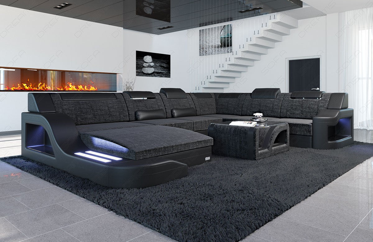 Sofa Sectional Paloma Xxl With Fabric Cover