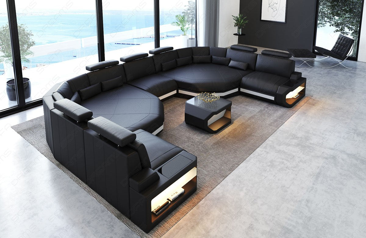 Leather Sectional Rayy Xxl