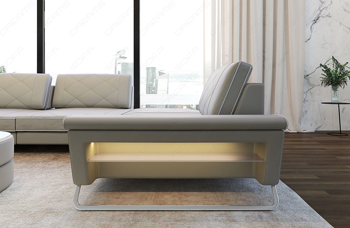 Leather Sectional Lari