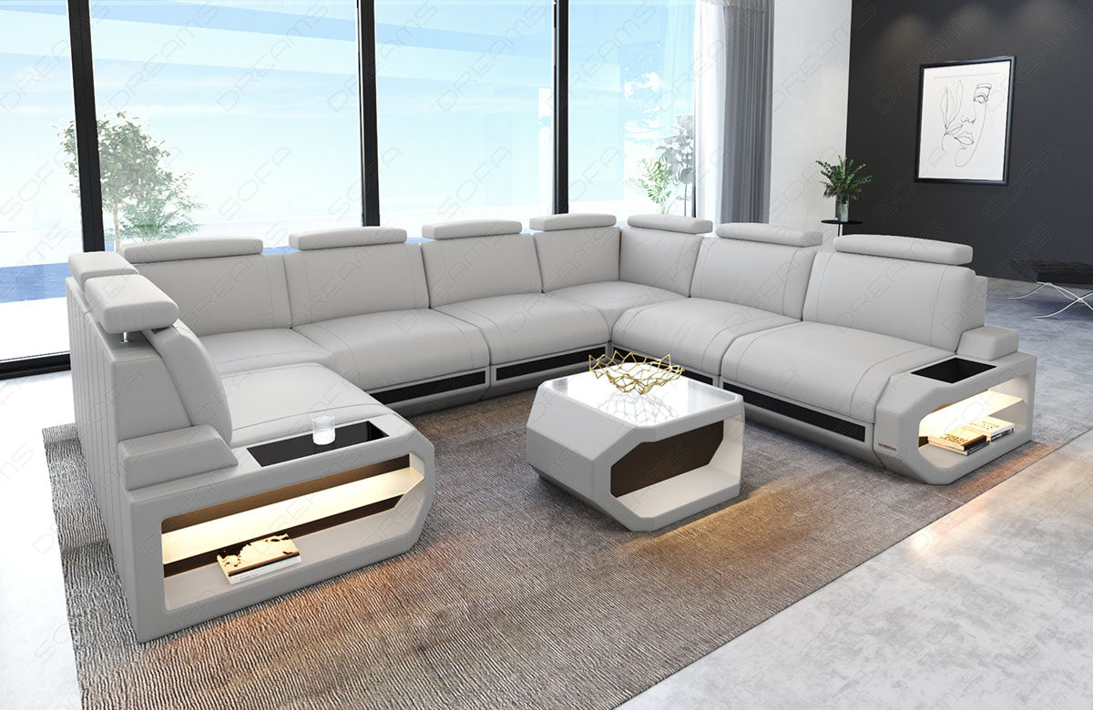 Leather Sectional Rino