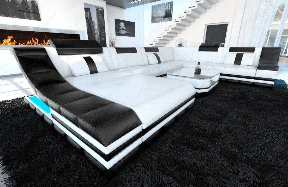 Xxl Sectional Temoni Leather Sofa