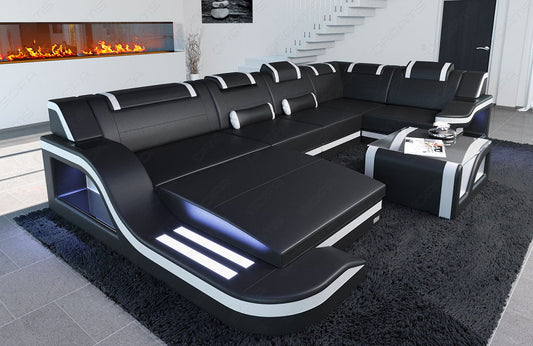 Leather Sofa Sectional Paloma Mini