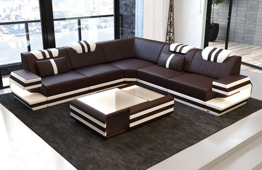 Corner Sofa Devolo Leather Sofa With Lighting