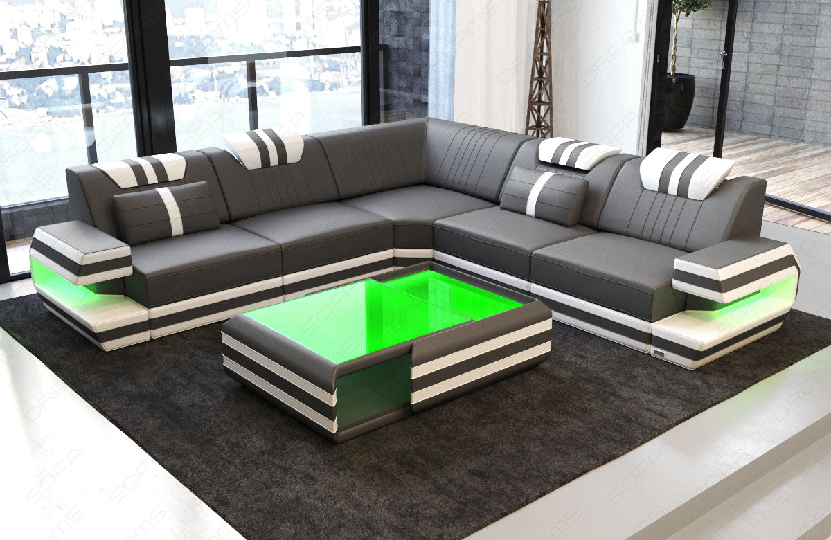 Corner Sofa Devolo Leather Sofa With Lighting