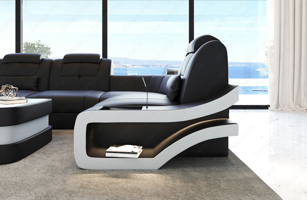 Leather Sofa Naomi L Shape Mini