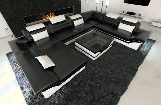 Xxl Sectional Enzo Leather