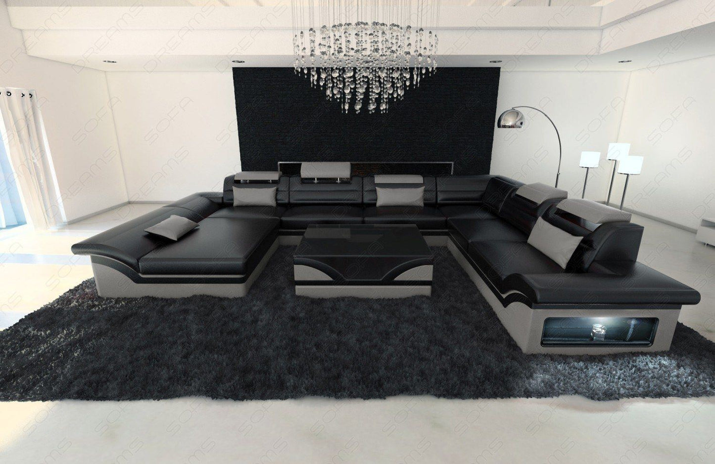 Xxl Sectional Enzo Leather