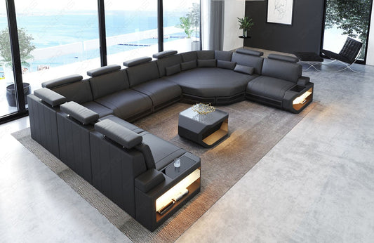 Leather Sectional Rayy