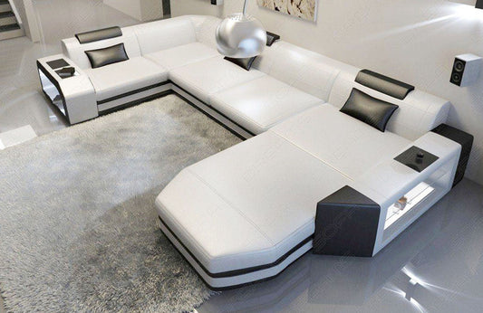 Presto Sectional As A U Shape With Light