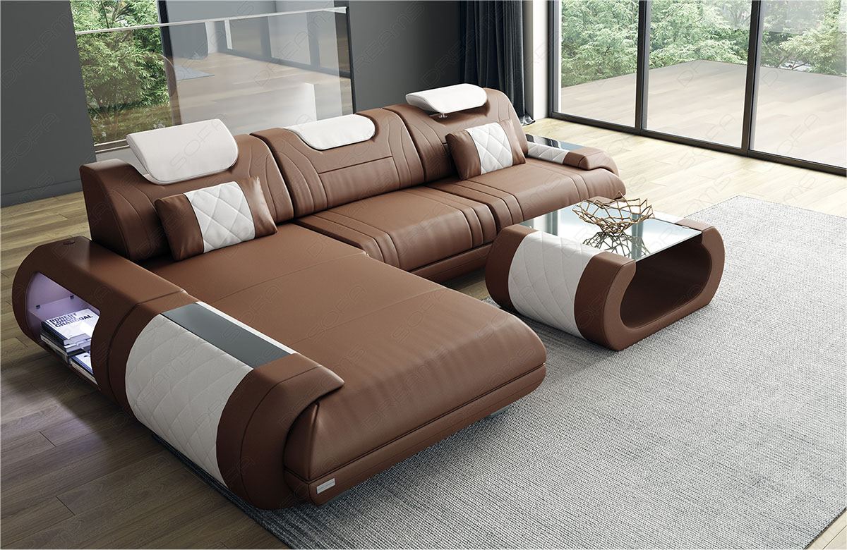 Corner Sofa Romeo Leather