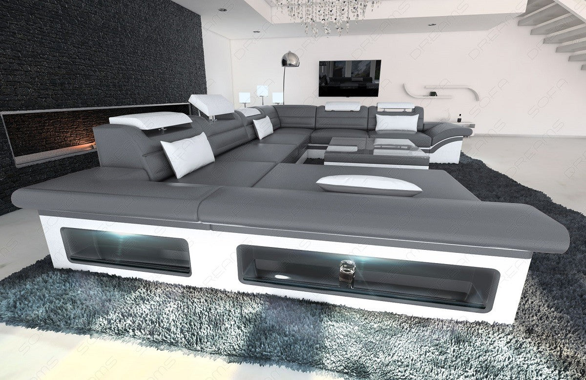 Xxl Sectional Enzo Leather
