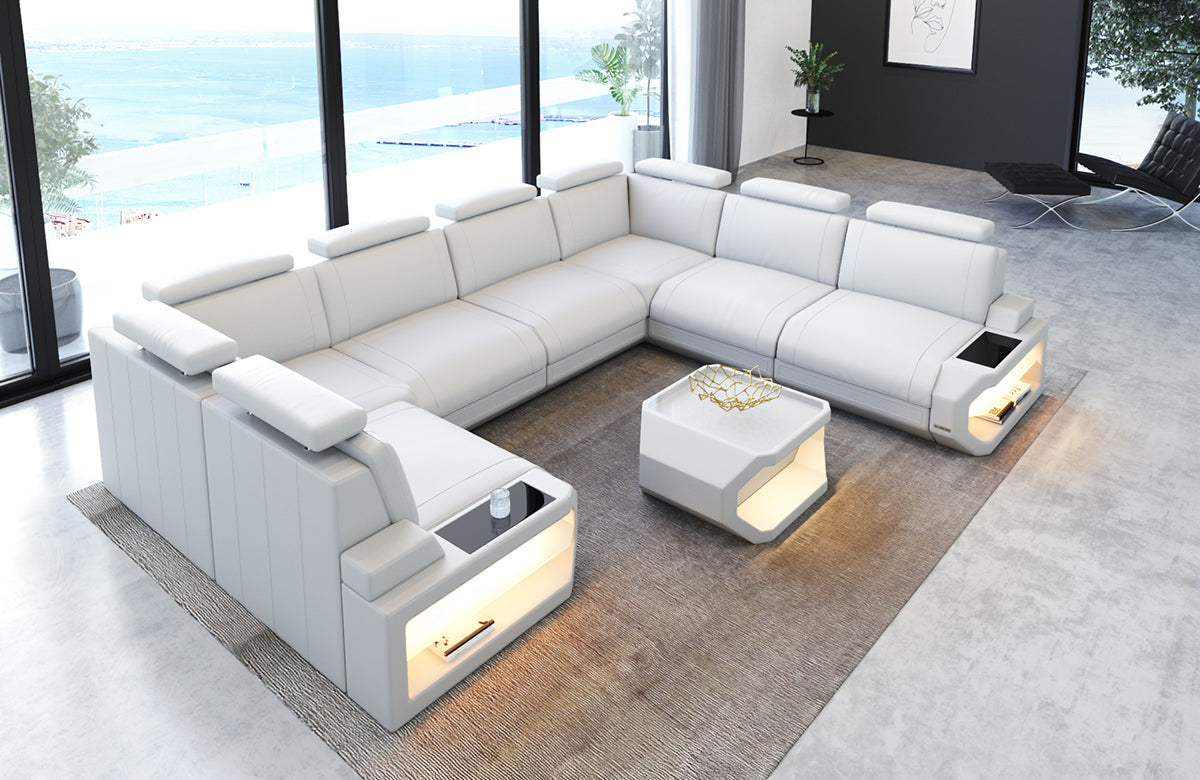 Leather Sectional Rino
