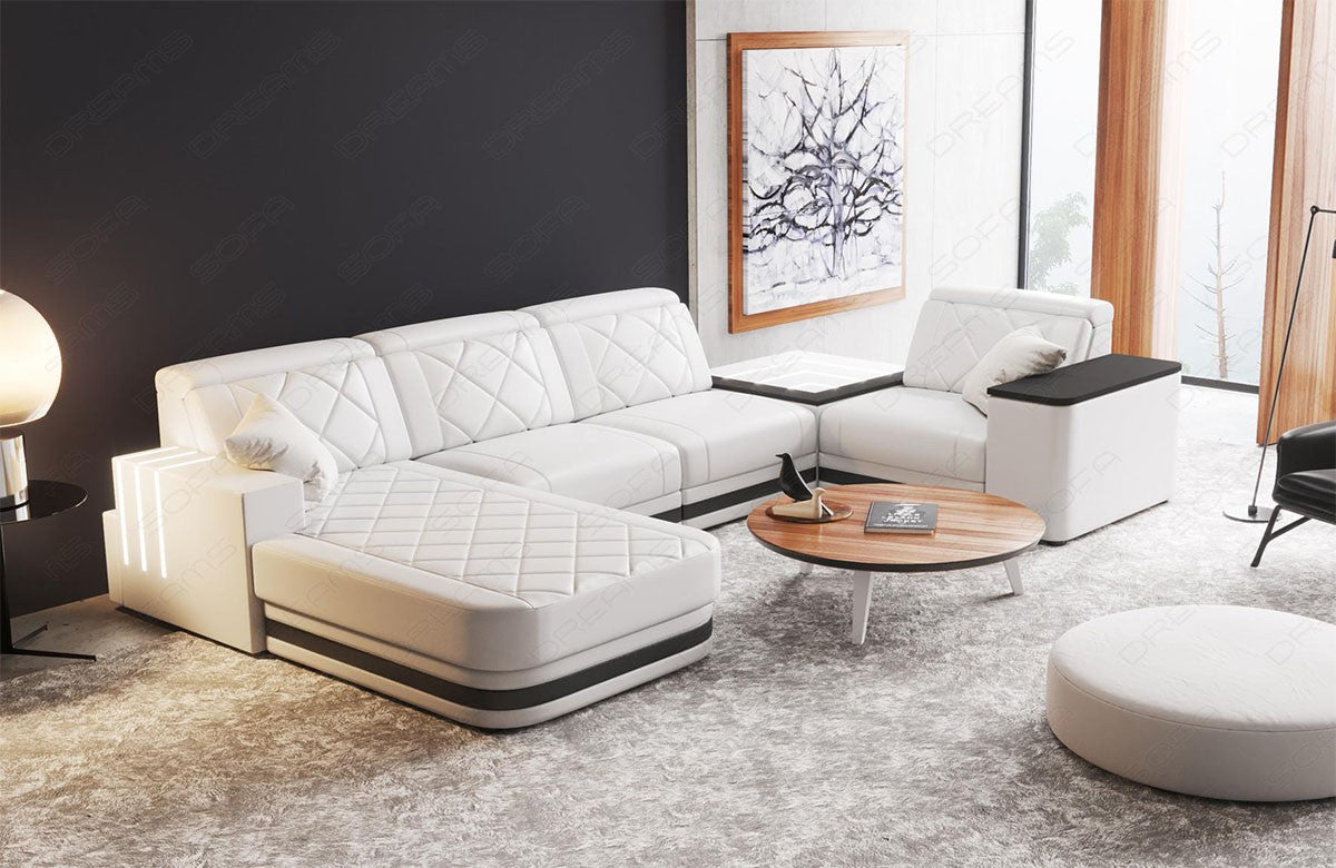 Leather Sectional Redusa