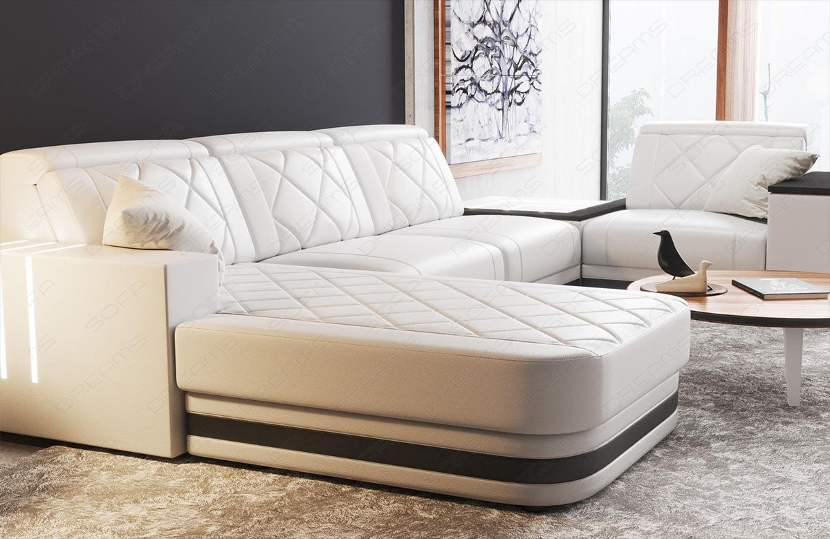 Leather Sectional Redusa