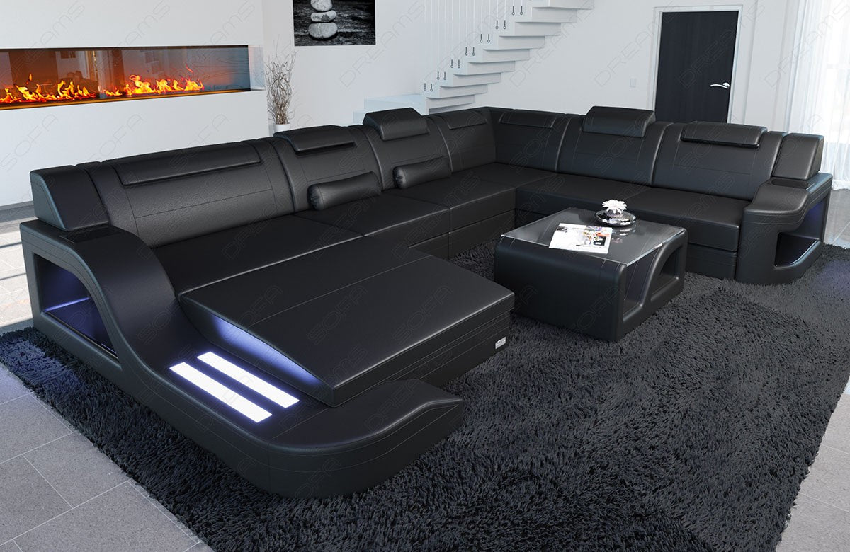 Xxl Sectional Paloma As A Leather Sofa