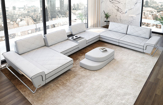 Xxl Sectional Ferrara Leather