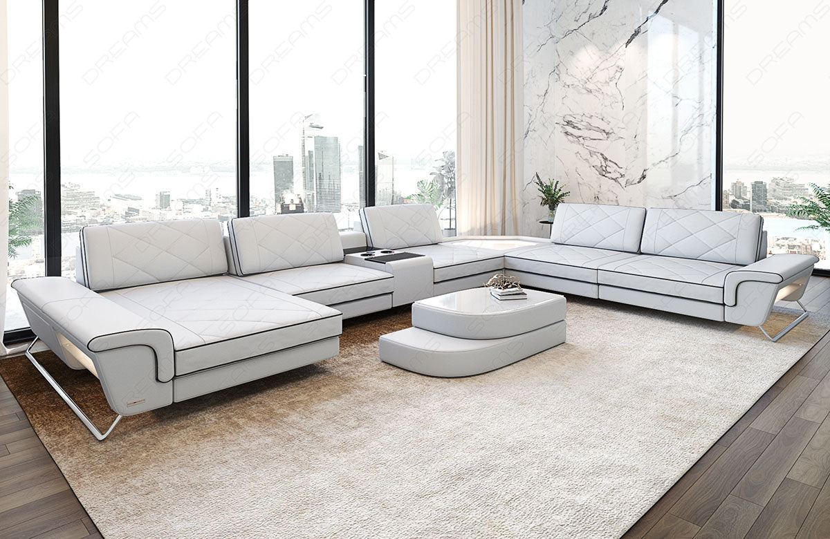 Xxl Sectional Ferrara Leather