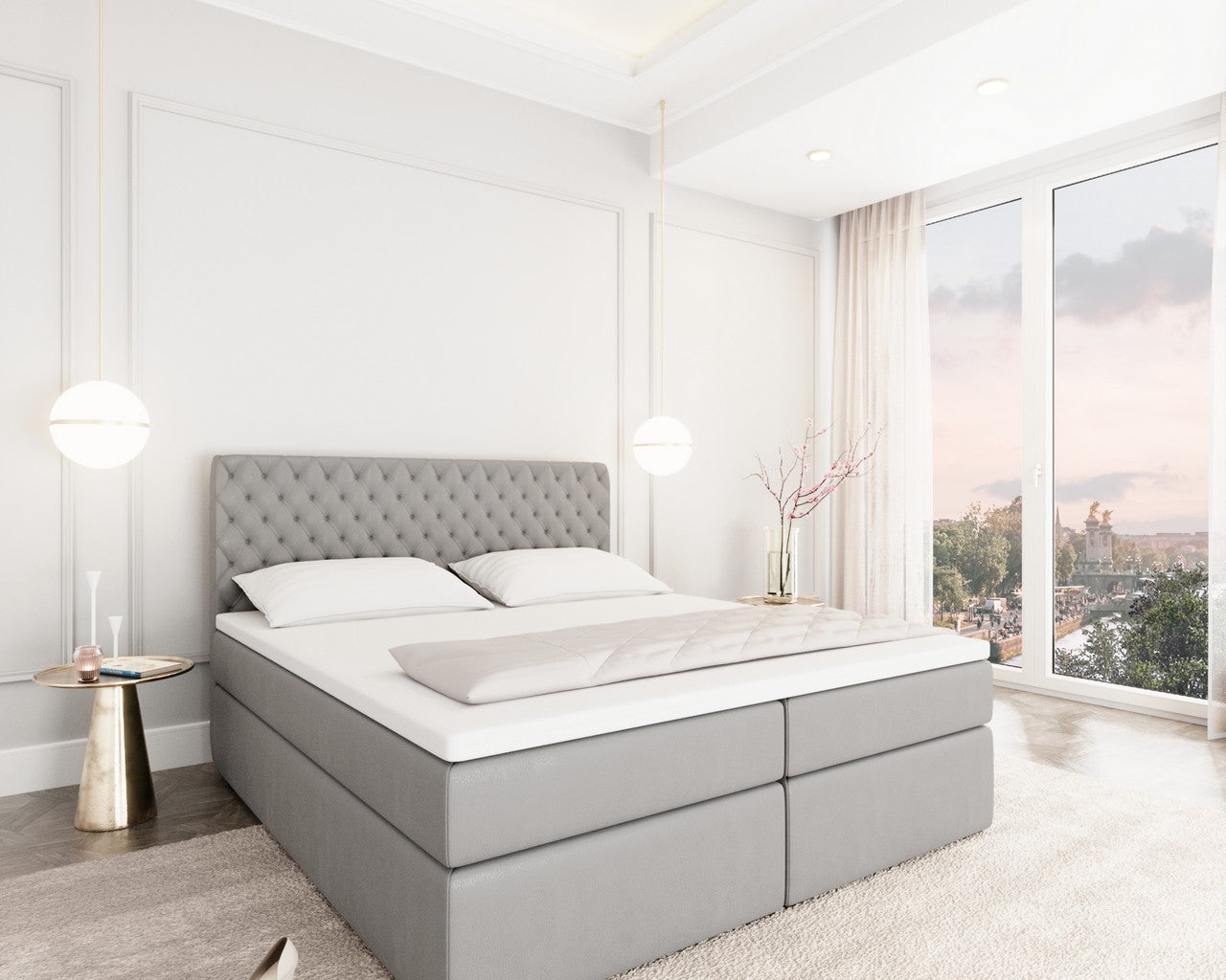 Mejorada Box Spring Bed With Bed Box