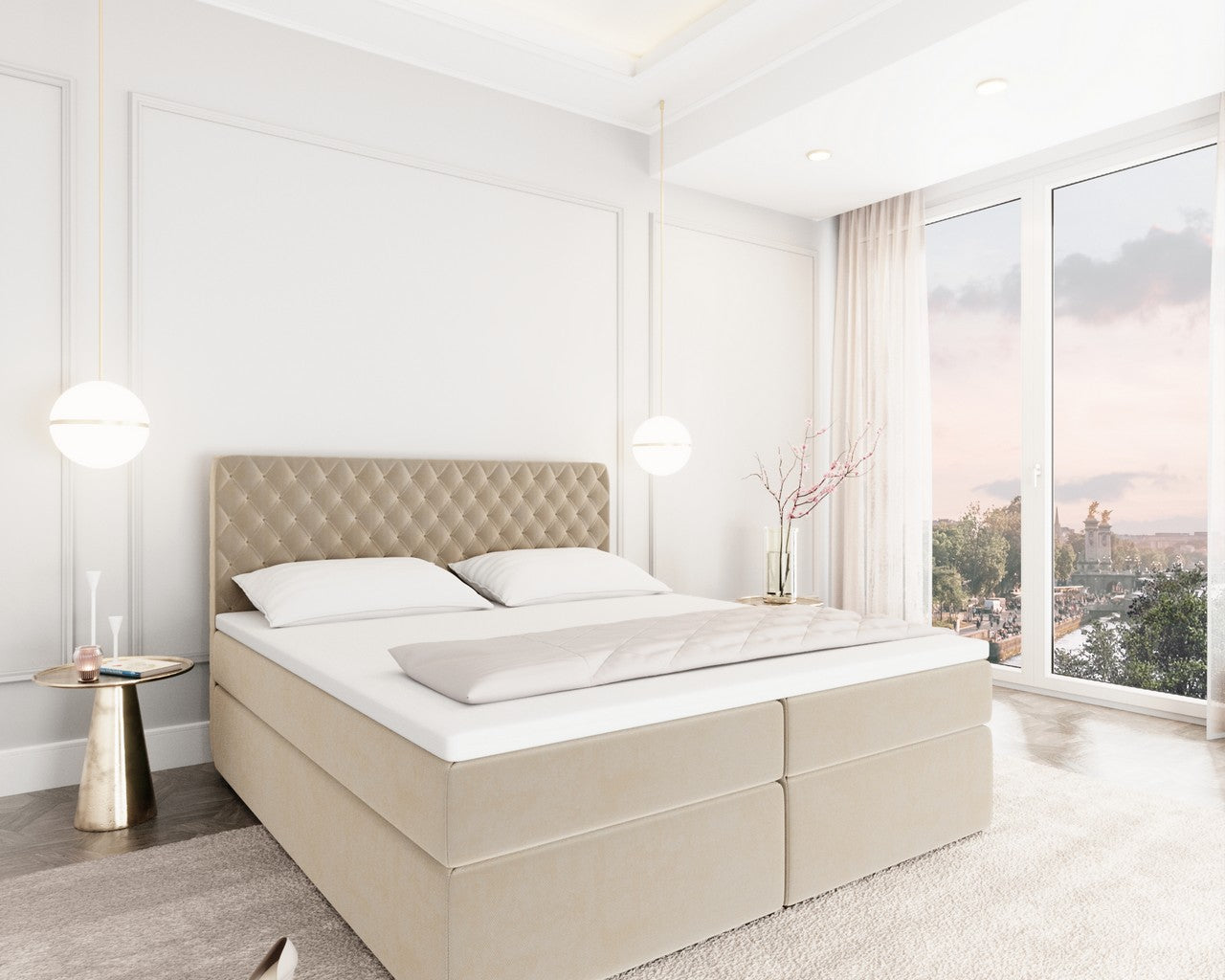 Mejorada Box Spring Bed With Bed Box