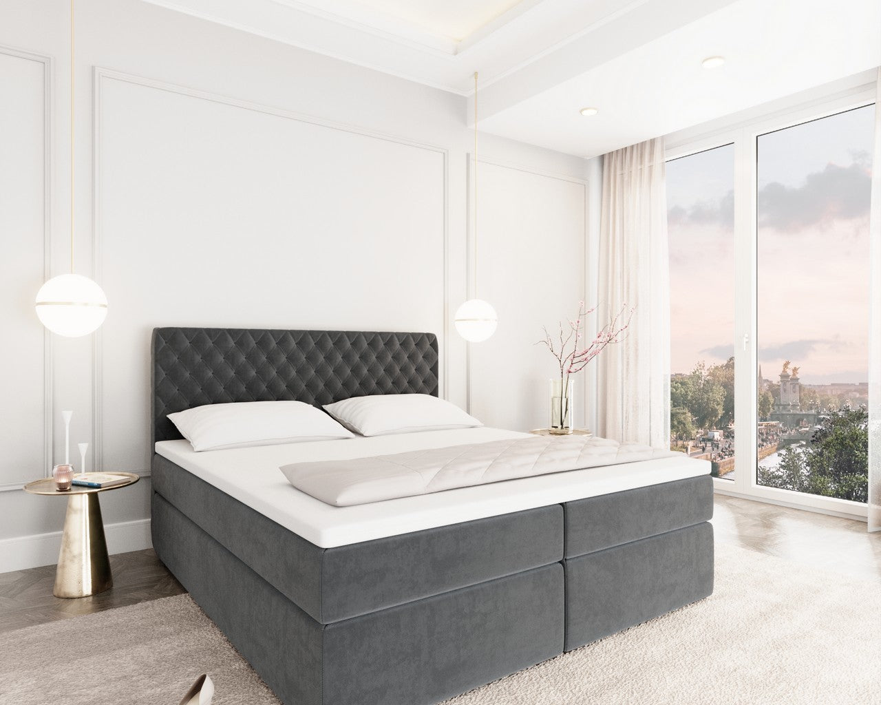 Mejorada Box Spring Bed With Bed Box