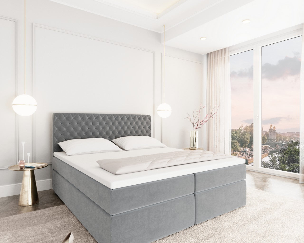 Mejorada Box Spring Bed With Bed Box