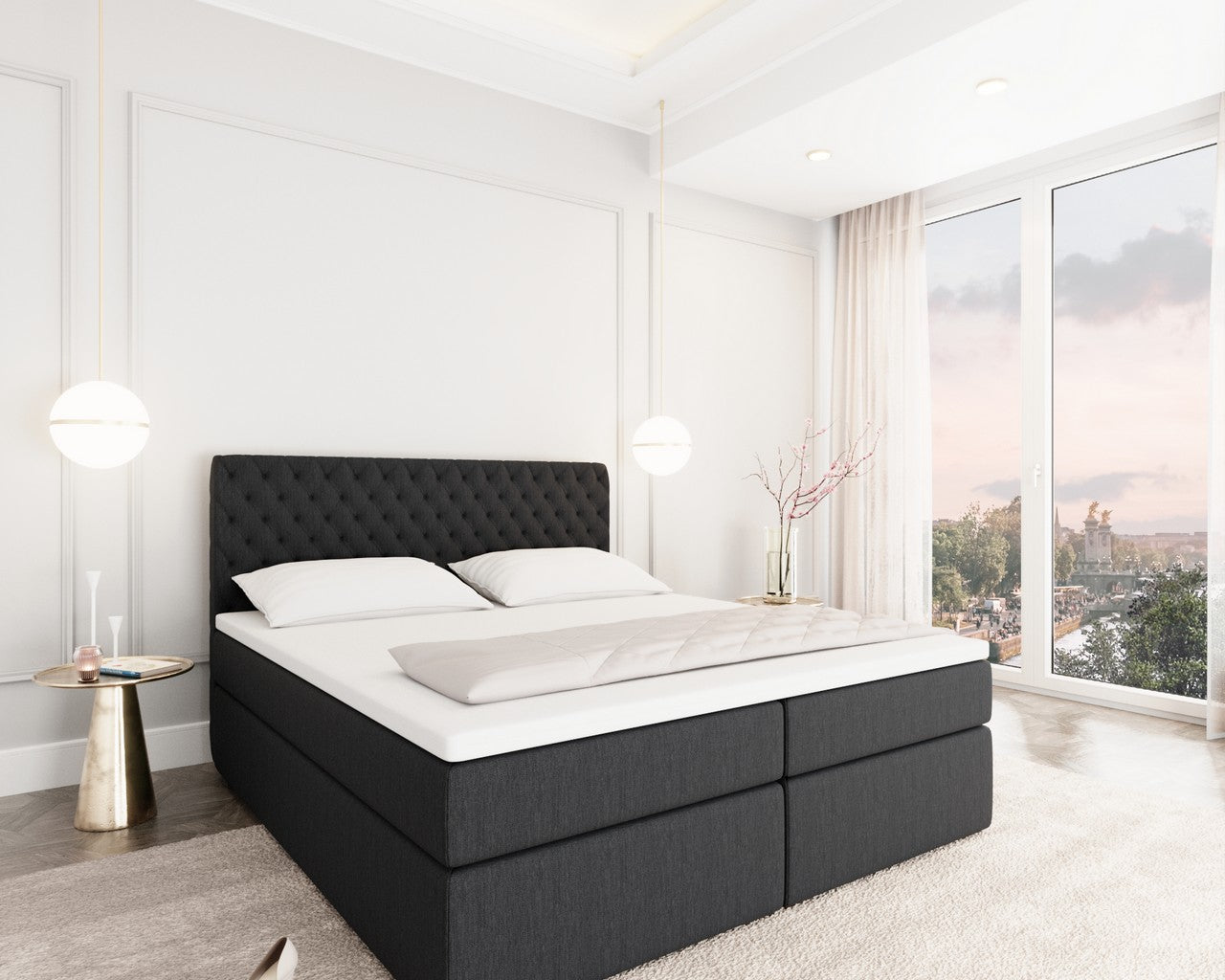 Mejorada Box Spring Bed With Bed Box