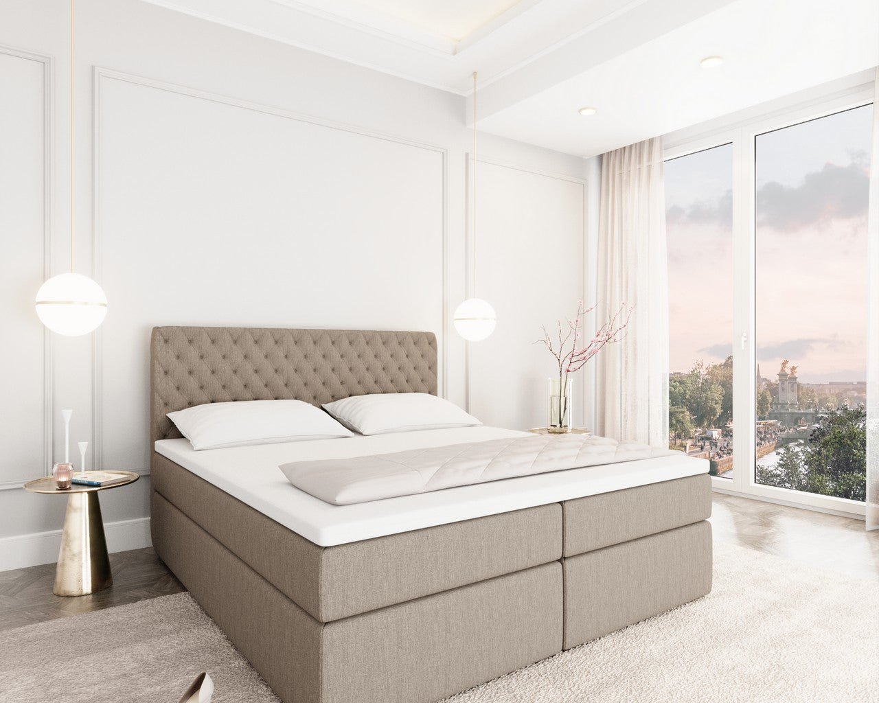 Mejorada Box Spring Bed With Bed Box