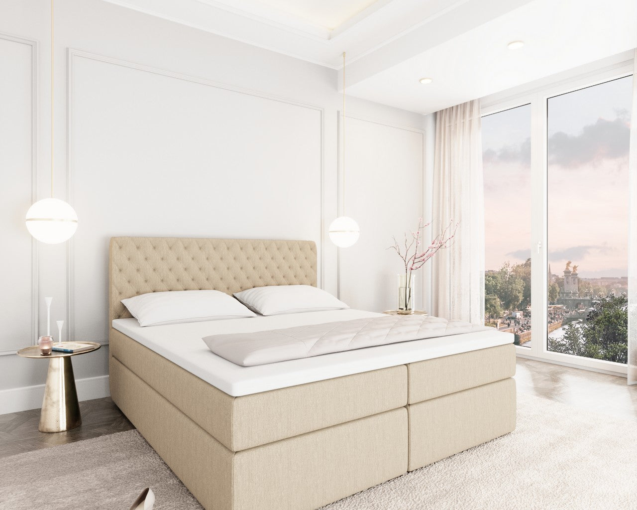 Mejorada Box Spring Bed With Bed Box