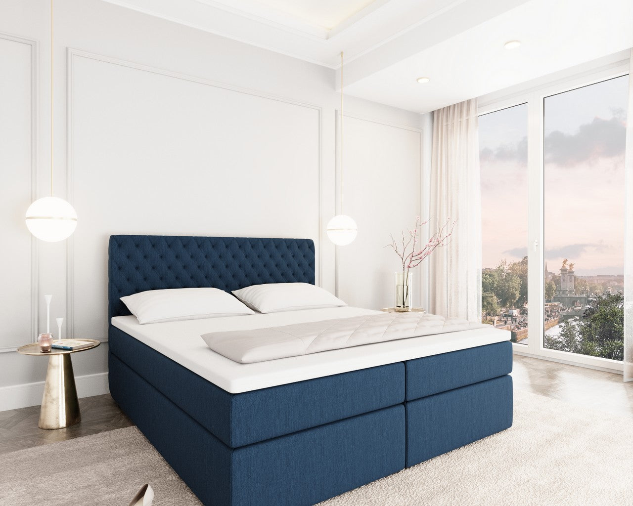 Mejorada Box Spring Bed With Bed Box