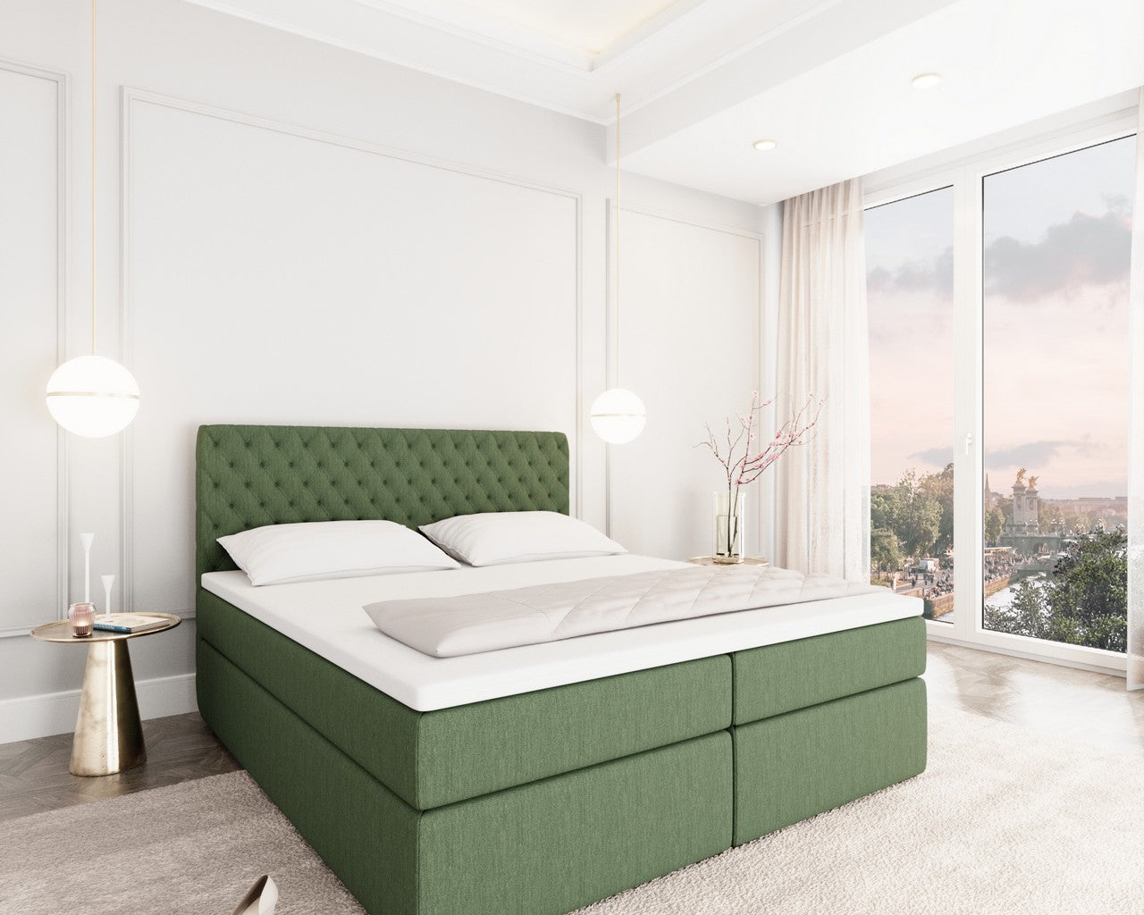 Mejorada Box Spring Bed With Bed Box