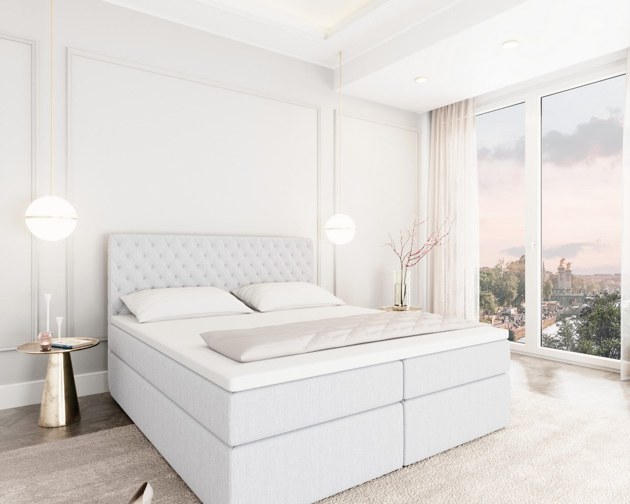 Mejorada Box Spring Bed With Bed Box