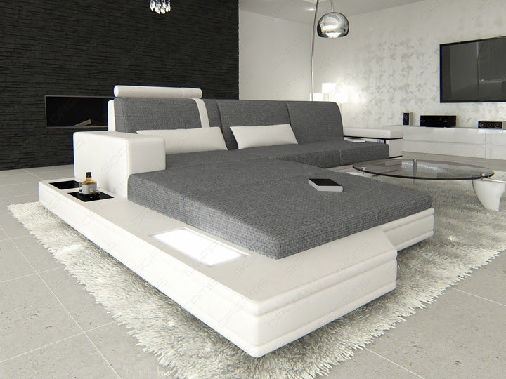 Modernes Ecksofa Messana L Form in grau Hugo 5
