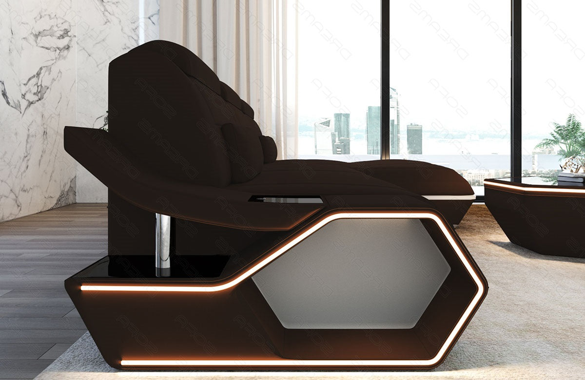 Toscano L-shaped corner sofa fabric