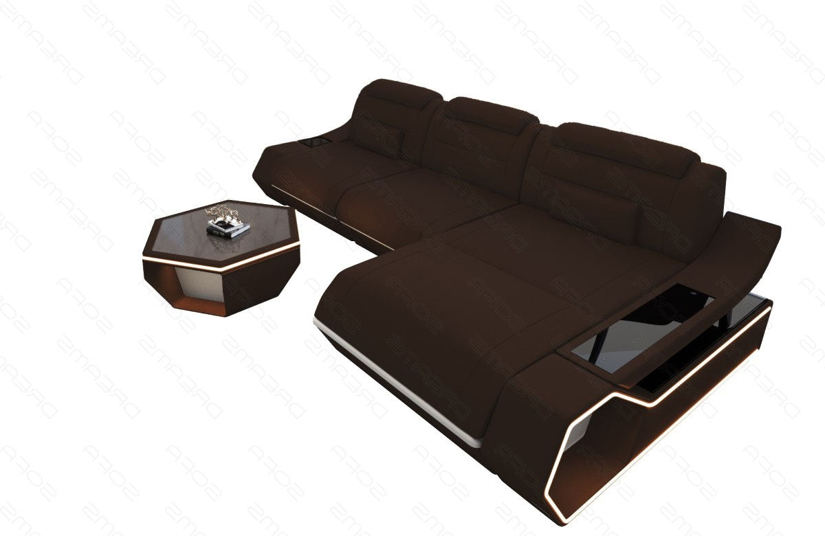 Toscano L-shaped corner sofa fabric