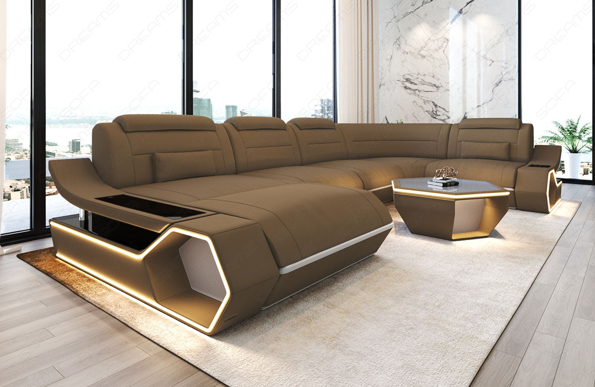 Fabric living area Toscano U-shape