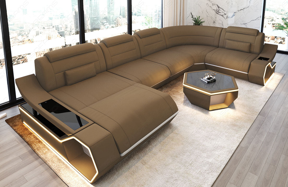 Fabric living area Toscano U-shape