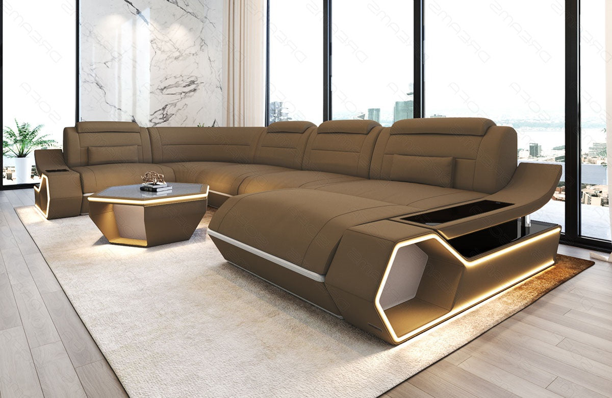 Fabric living area Toscano U-shape