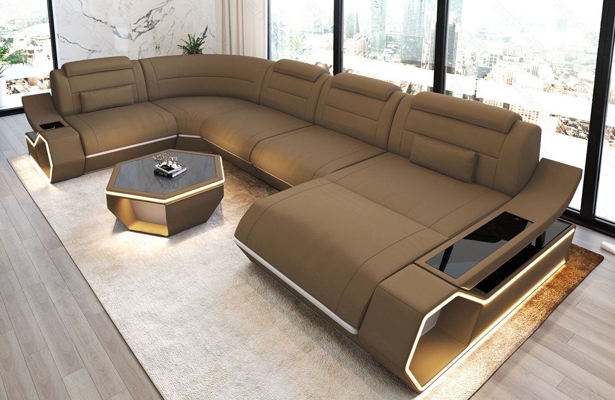 Fabric living area Toscano U-shape