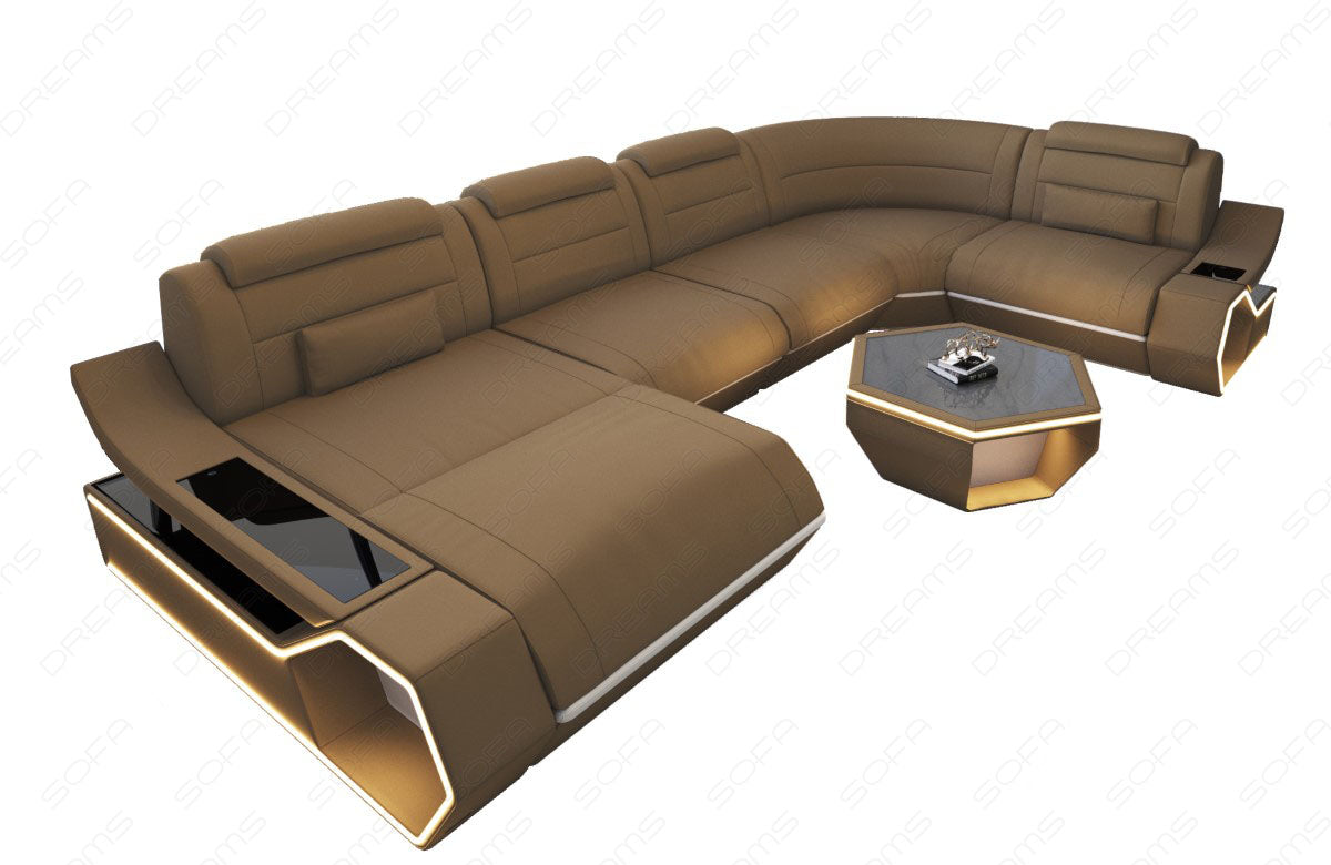 Fabric living area Toscano U-shape