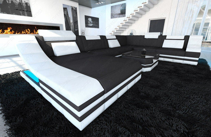 New Look Stoff Wohnlandschaft Turino XXL in dunkelgrau - Mineva8