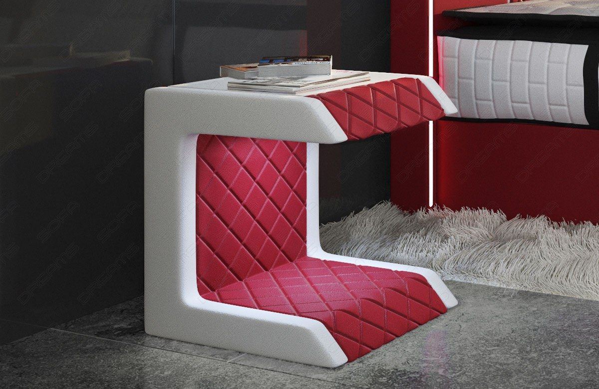 Bedside Table Paris Leather Side Table