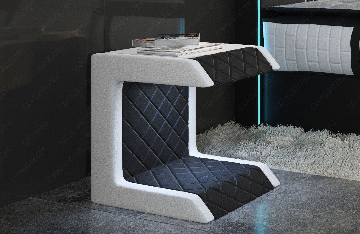 Bedside Table Paris Leather Side Table