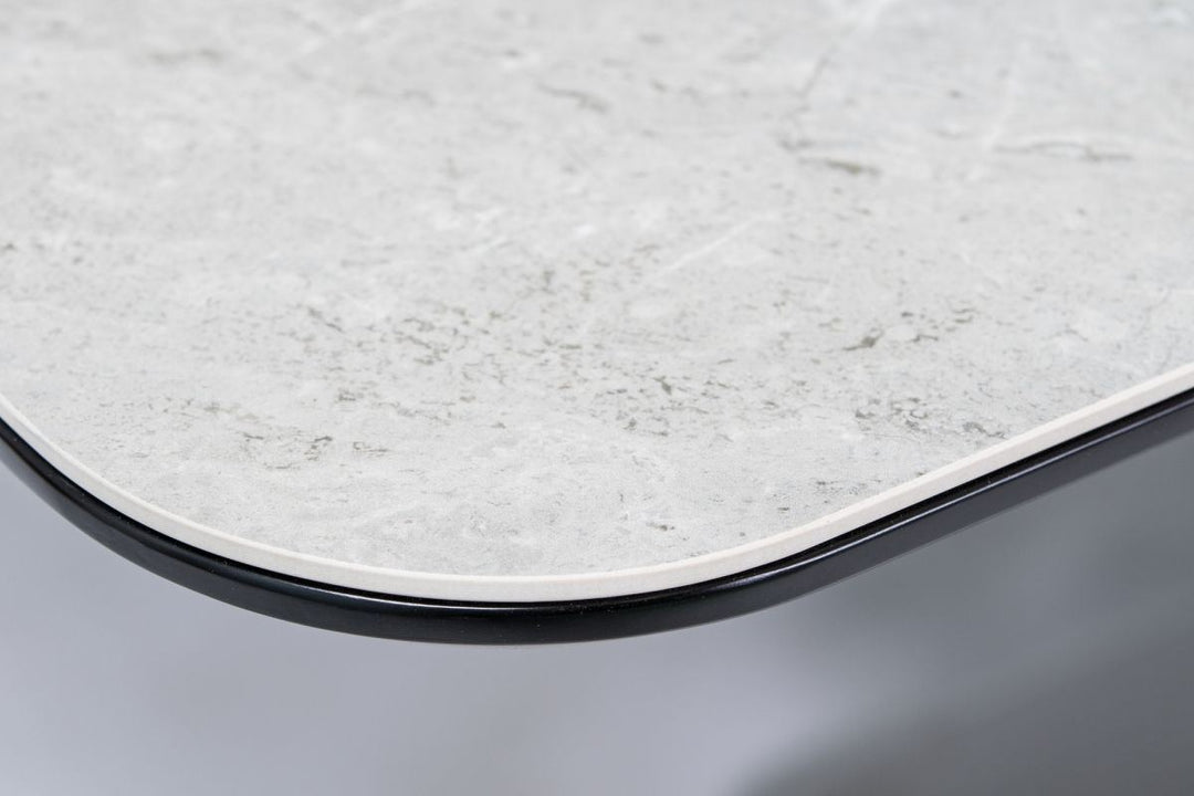 Keramik Glasplatte mit Marmoreffekt