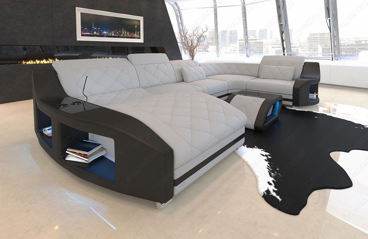 U Shape Fabric Sofa Comfort Led Sofa Mini
