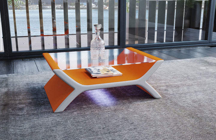 Luxus Stoff Tisch Calabria in apricot - Mineva16