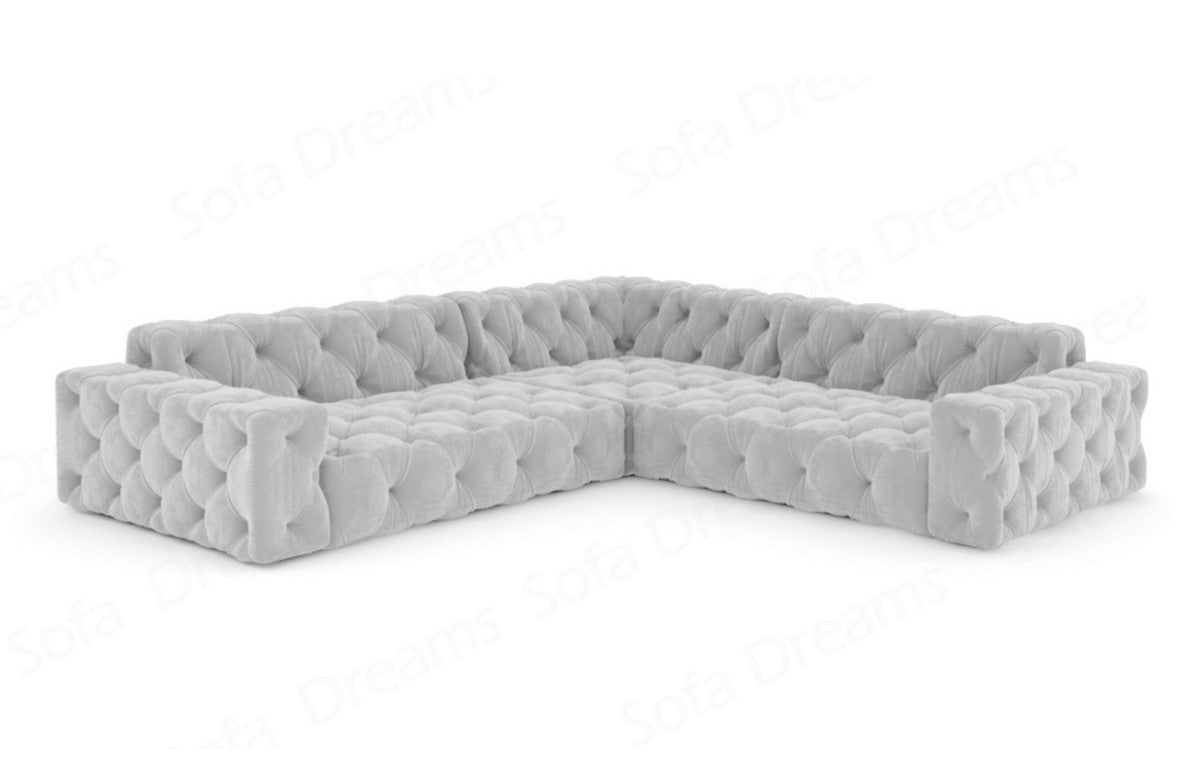 L-Shaped Fabric Sofa Menorca