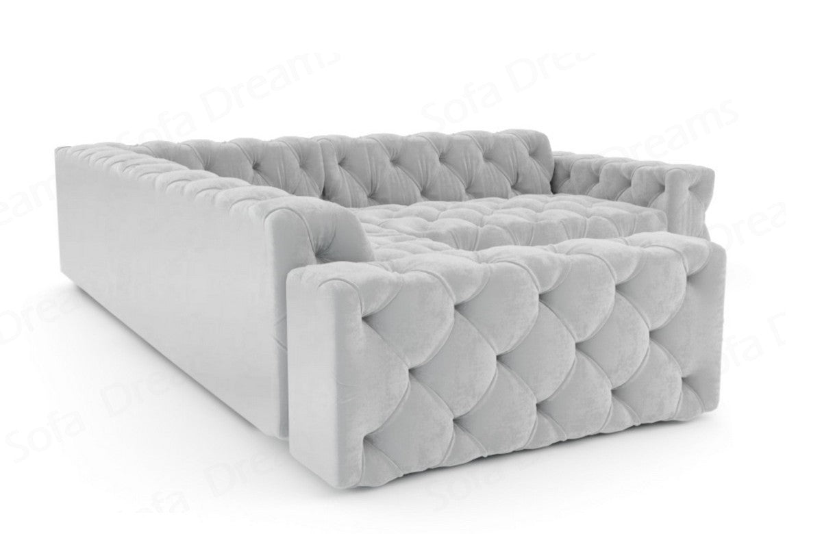 L-Shaped Fabric Sofa Menorca
