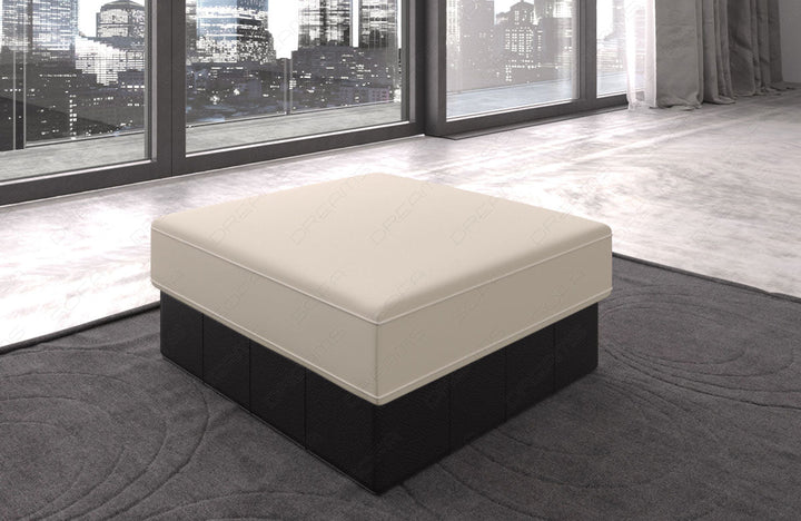 Zu diesem Sofa kÃ¶nnen Sie optional einen passenden Hocker dazubestellen.
