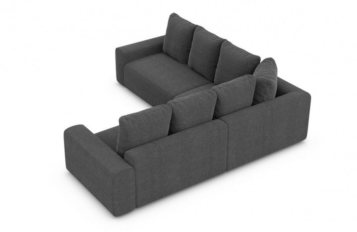 Corner sofa Gomera L shape fabric