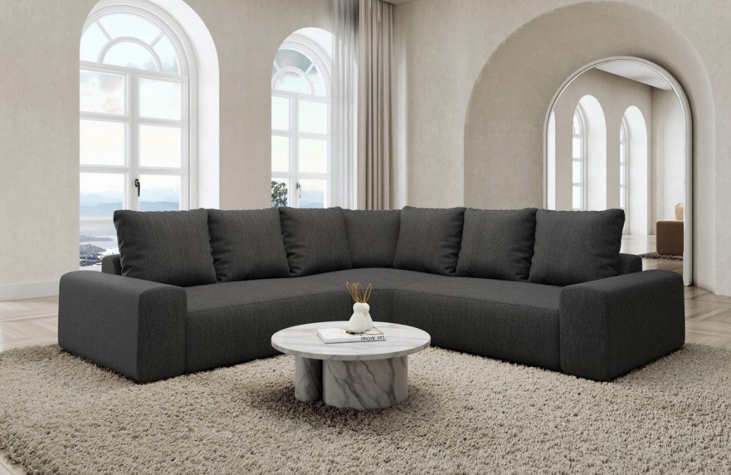 Corner sofa Gomera L shape fabric